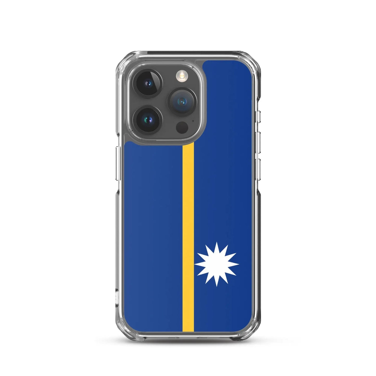 Coque Iphone Drapeau De Nauru – Étui Souple – Résistant Et Antichoc