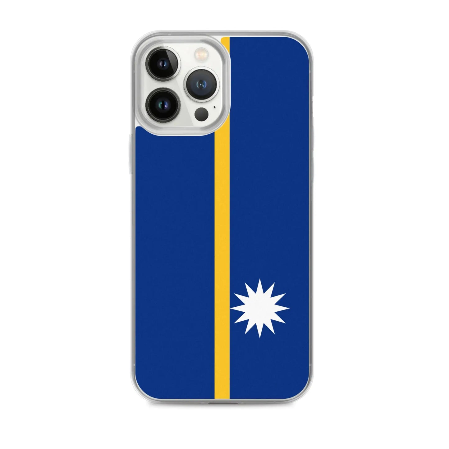 Coque Iphone Drapeau De Nauru – Étui Souple – Résistant Et Antichoc