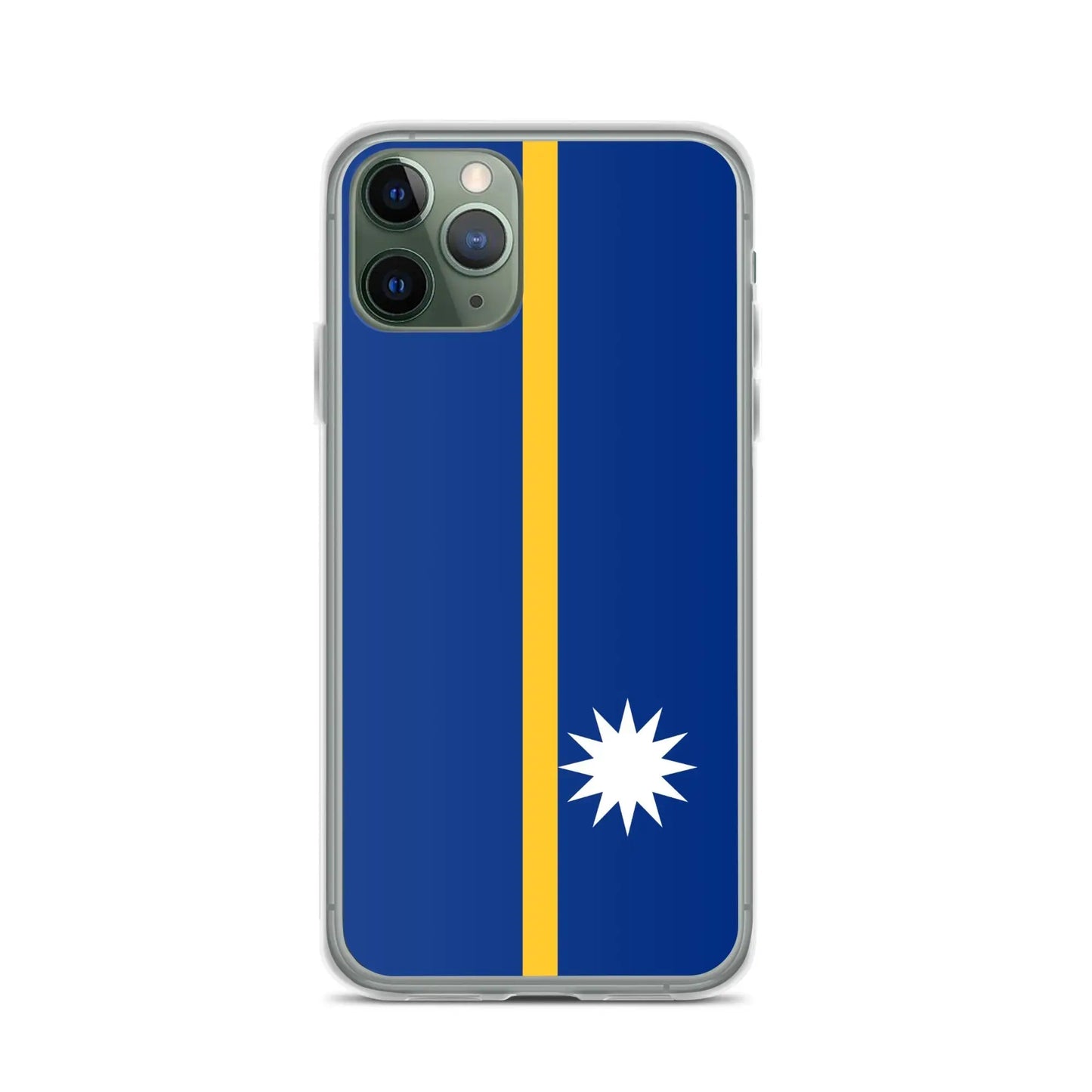 Coque Iphone Drapeau De Nauru – Étui Souple – Résistant Et Antichoc