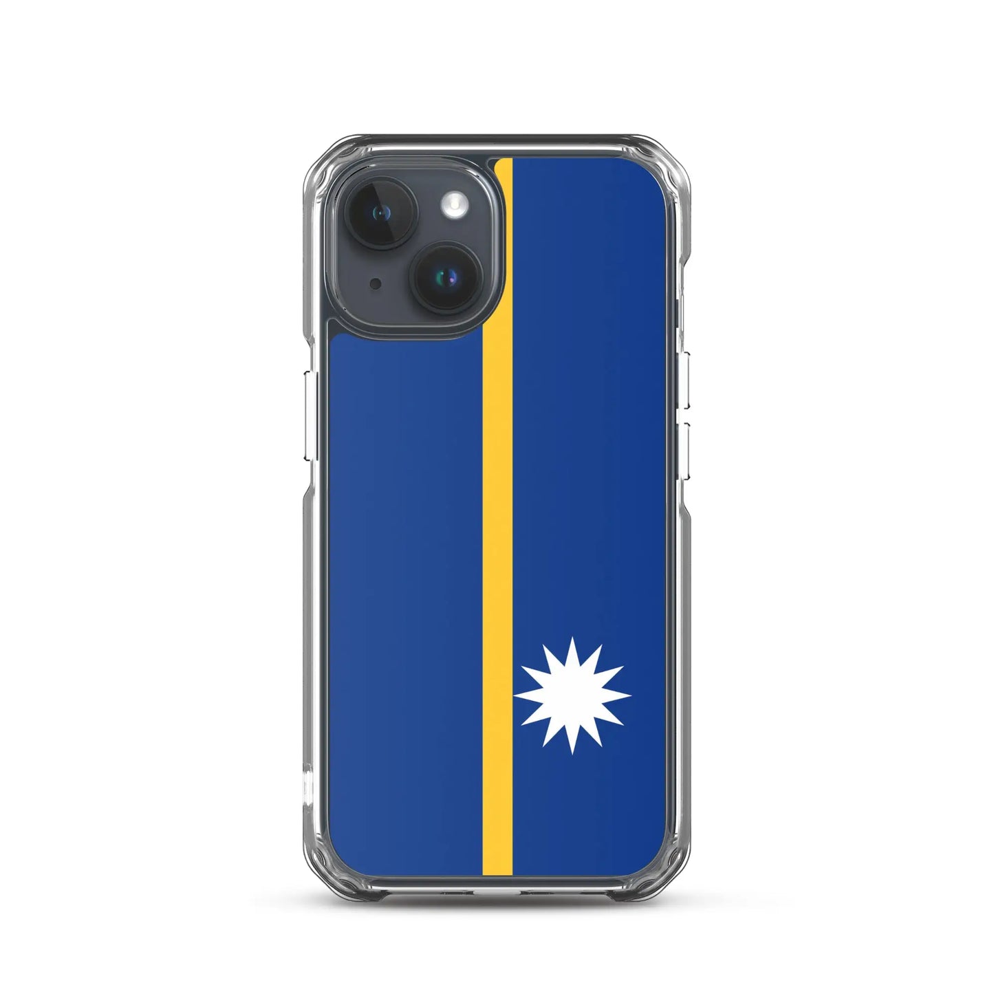 Coque Iphone Drapeau De Nauru – Étui Souple – Résistant Et Antichoc