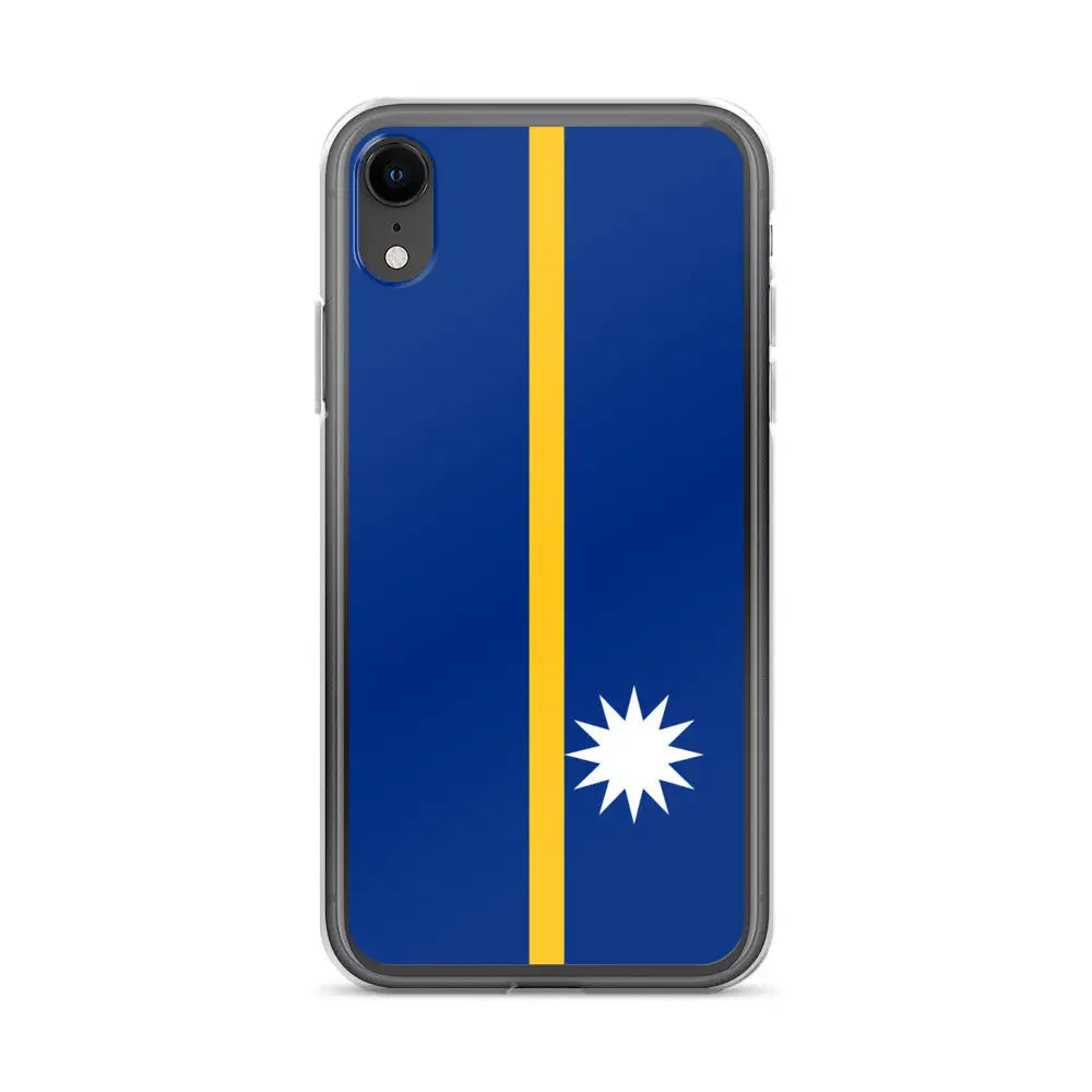 Coque Iphone Drapeau De Nauru – Étui Souple – Résistant Et Antichoc