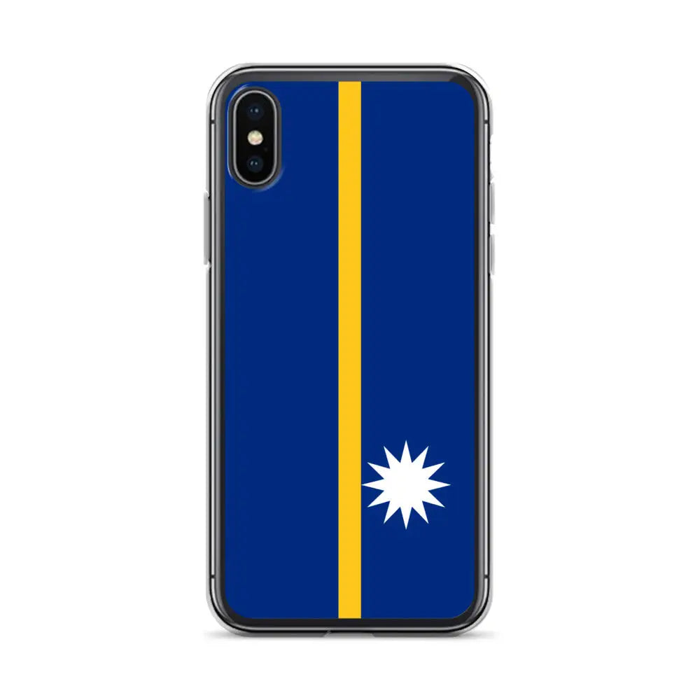 Coque Iphone Drapeau De Nauru – Étui Souple – Résistant Et Antichoc