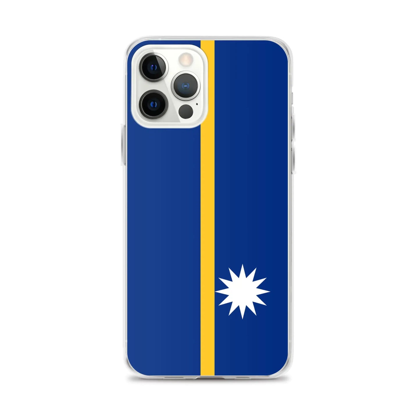 Coque Iphone Drapeau De Nauru – Étui Souple – Résistant Et Antichoc