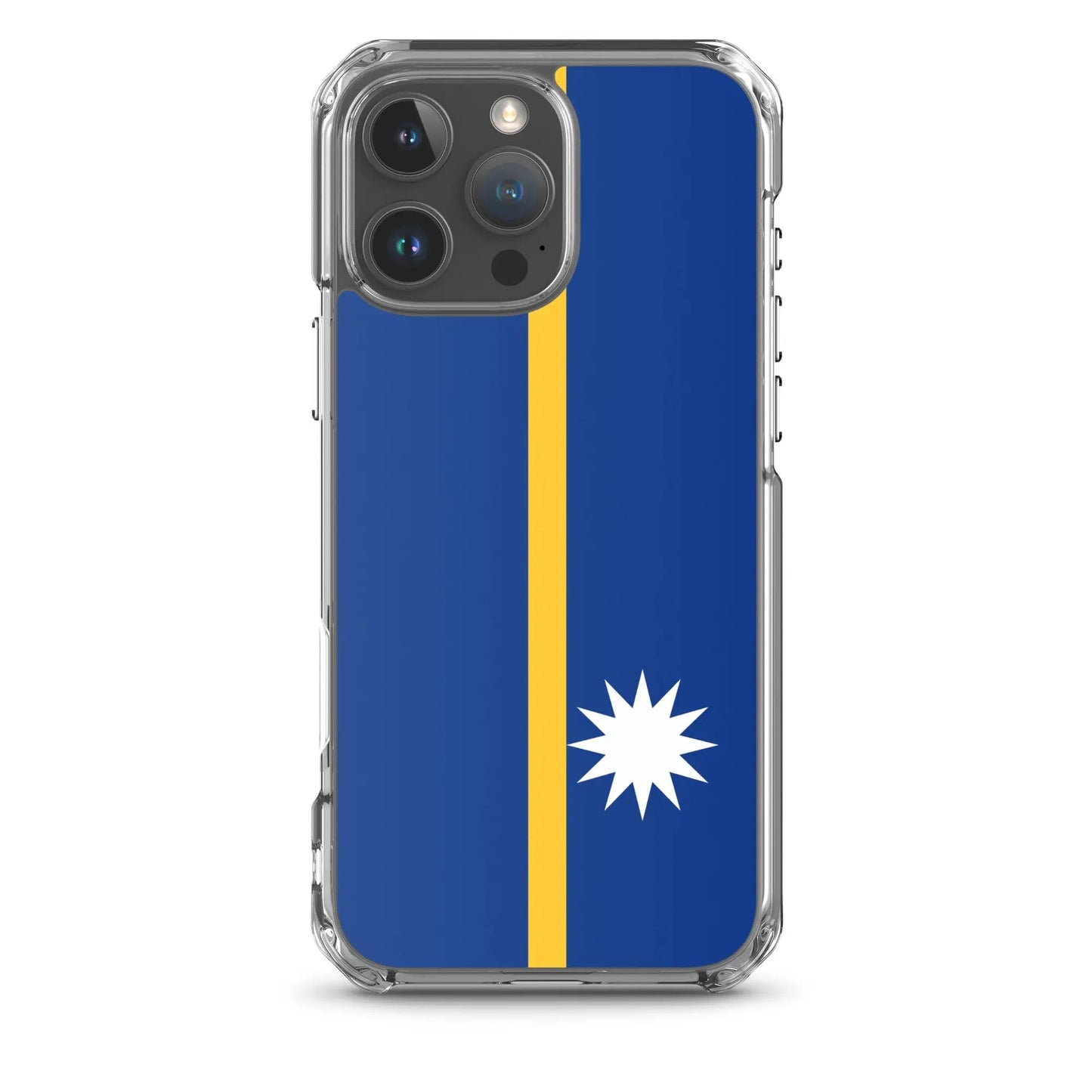 Coque Iphone Drapeau De Nauru – Étui Souple – Résistant Et Antichoc