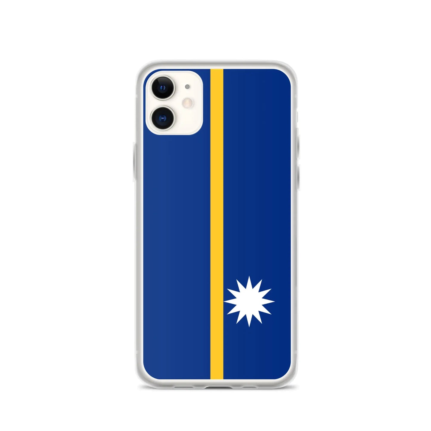 Coque Iphone Drapeau De Nauru – Étui Souple – Résistant Et Antichoc