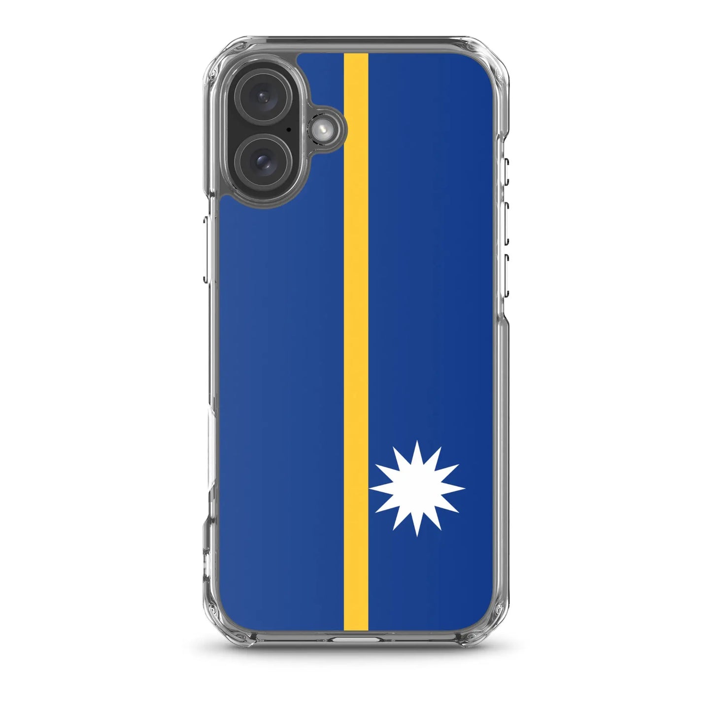 Coque Iphone Drapeau De Nauru – Étui Souple – Résistant Et Antichoc
