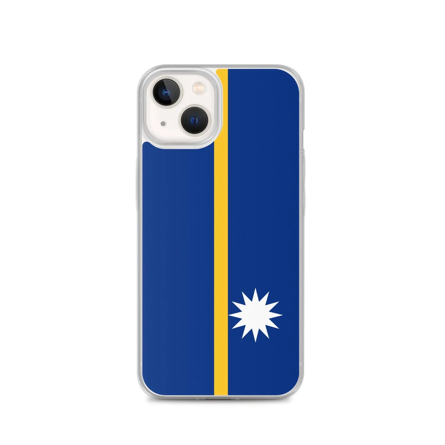 Coque Iphone Drapeau De Nauru – Étui Souple – Résistant Et Antichoc