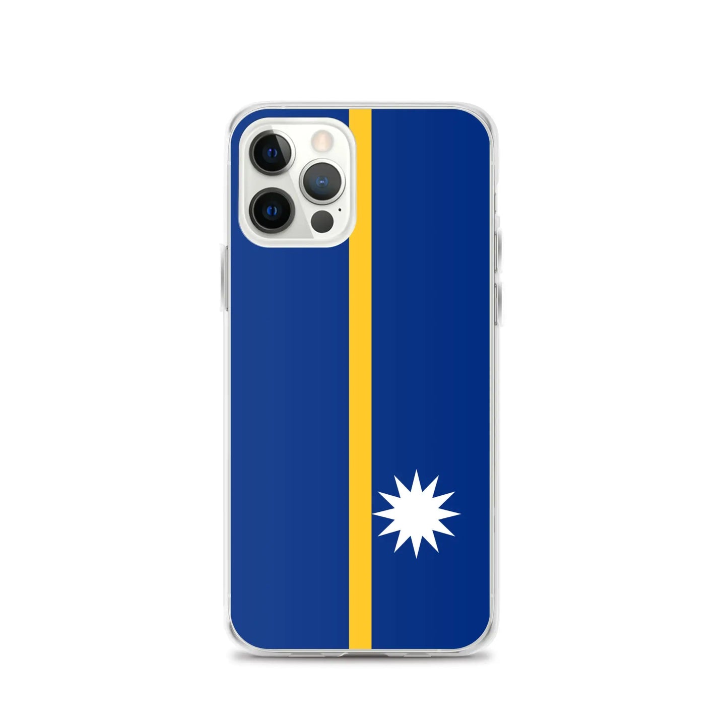 Coque Iphone Drapeau De Nauru – Étui Souple – Résistant Et Antichoc