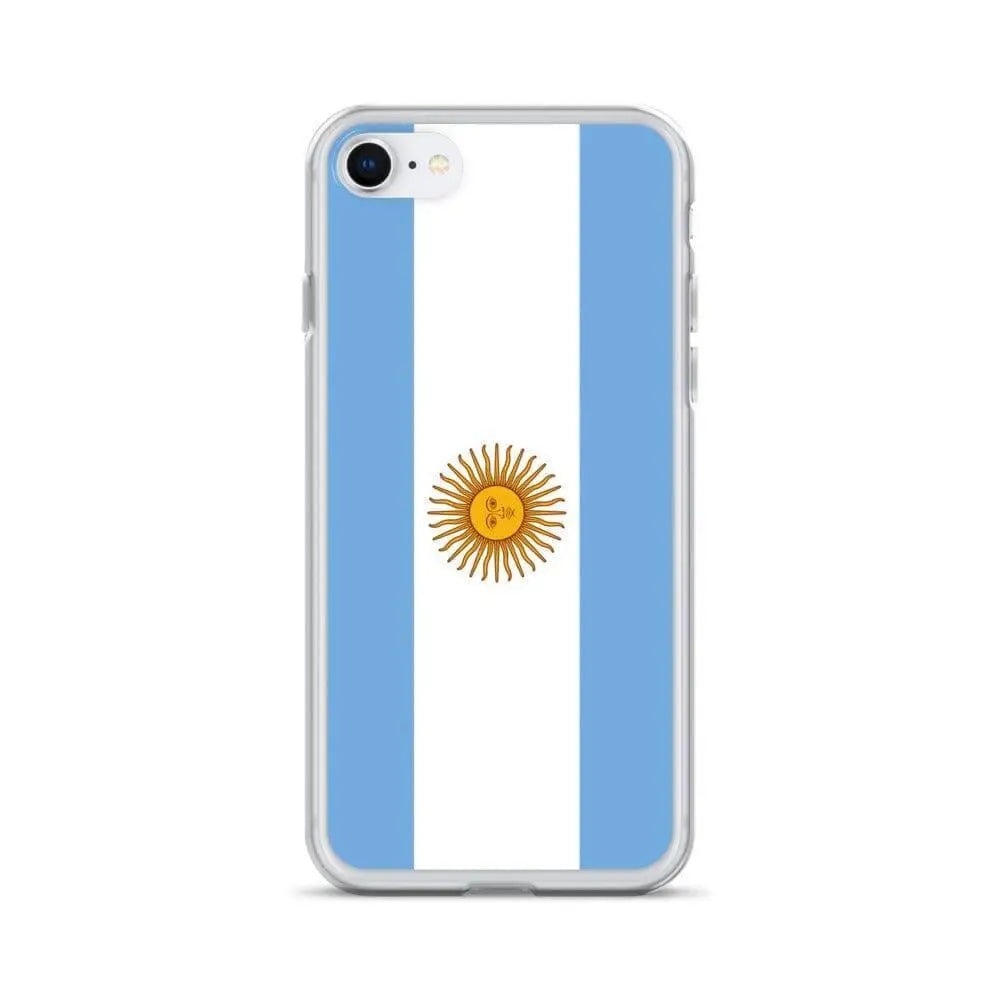 Coque Iphone Drapeau De L'Argentine – Étui Souple – Résistant Et Antichoc