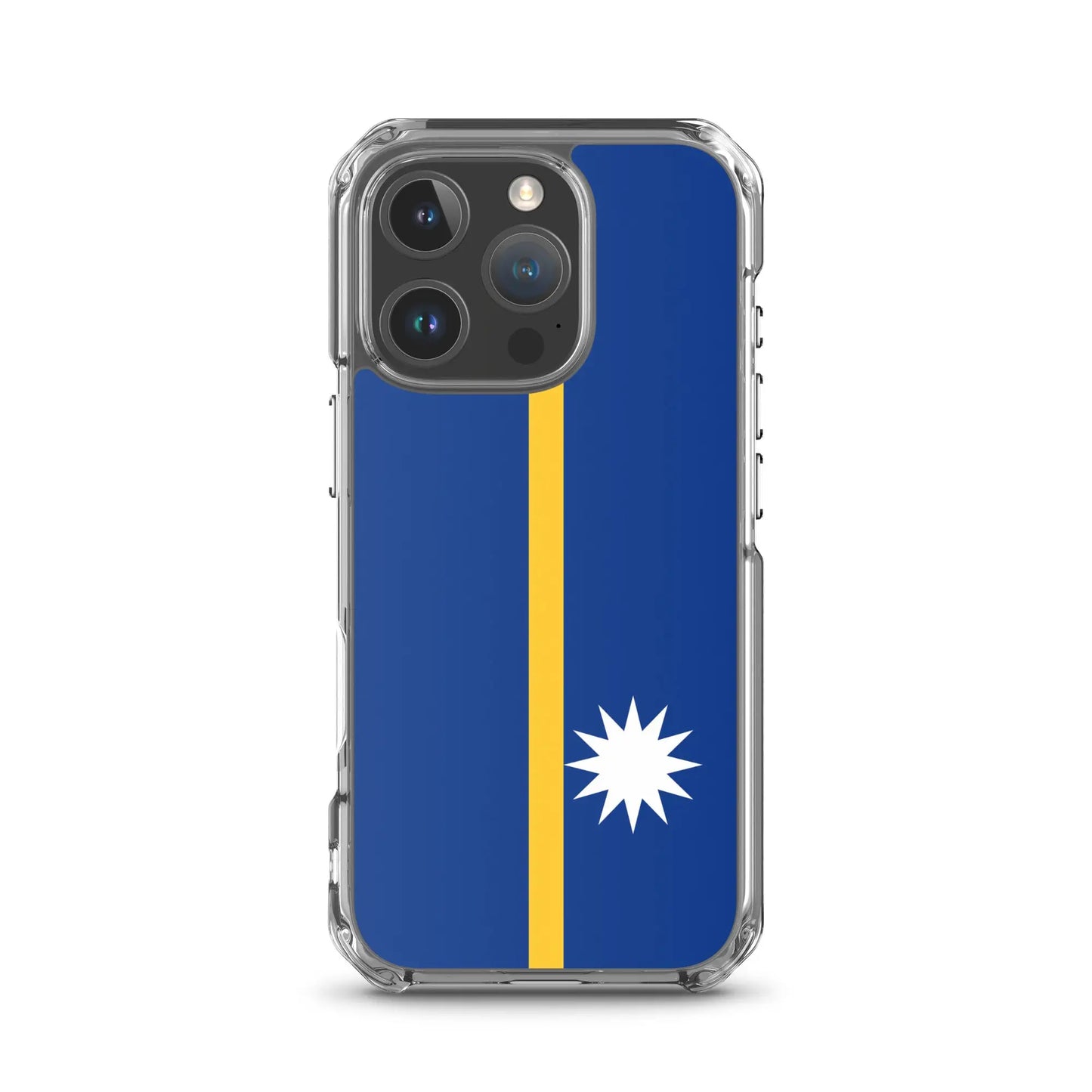 Coque Iphone Drapeau De Nauru – Étui Souple – Résistant Et Antichoc