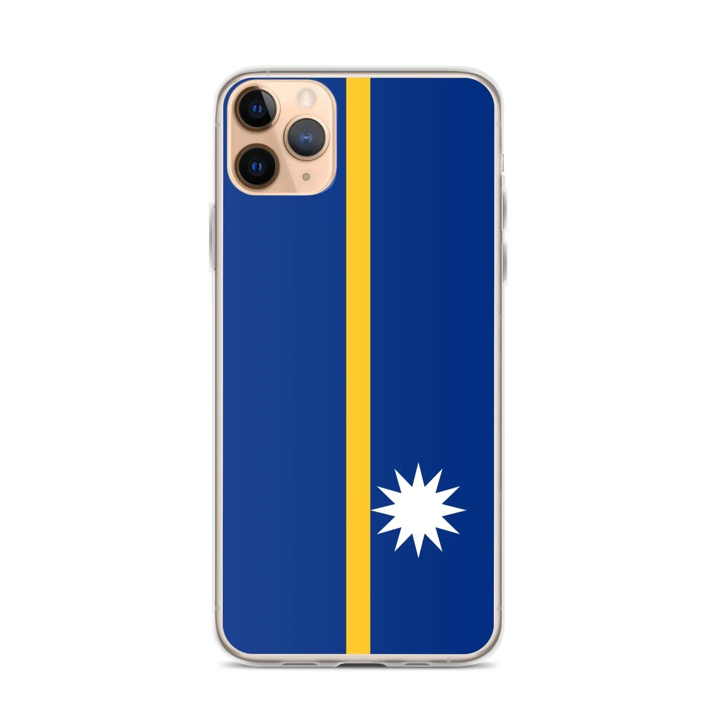 Coque Iphone Drapeau De Nauru – Étui Souple – Résistant Et Antichoc