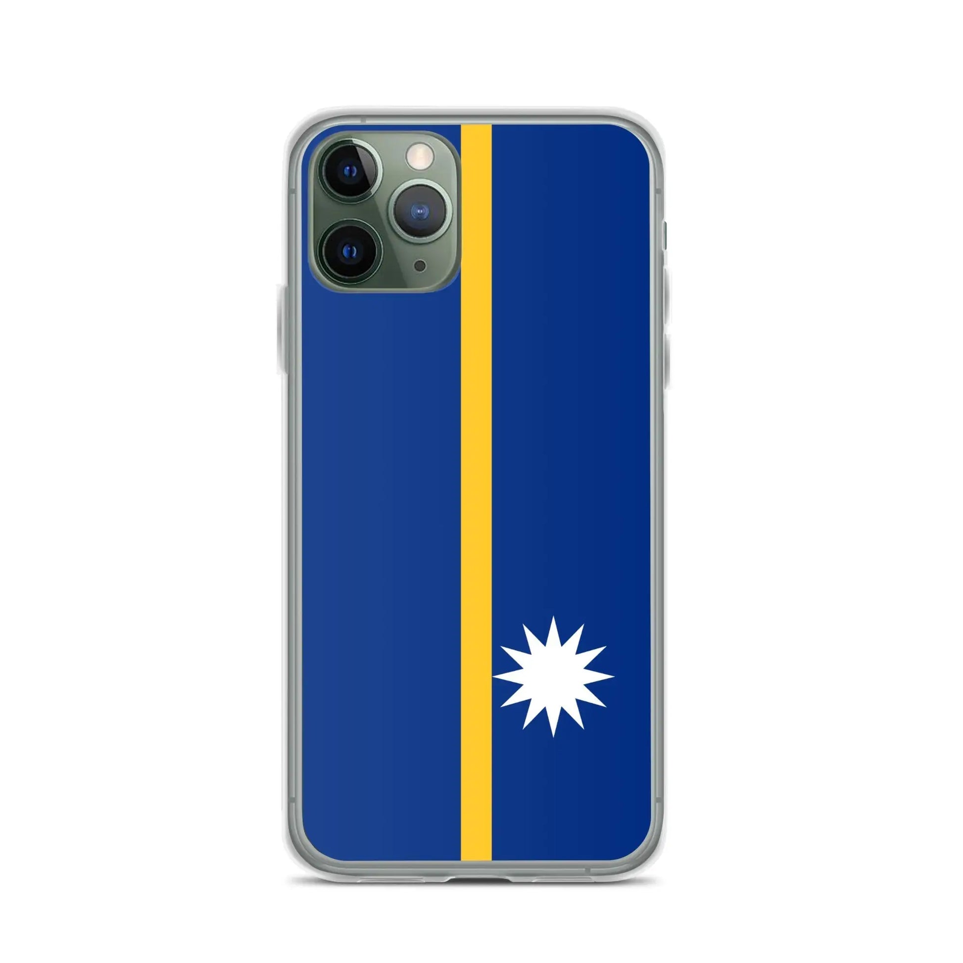 Coque Iphone Drapeau De Nauru – Étui Souple – Résistant Et Antichoc