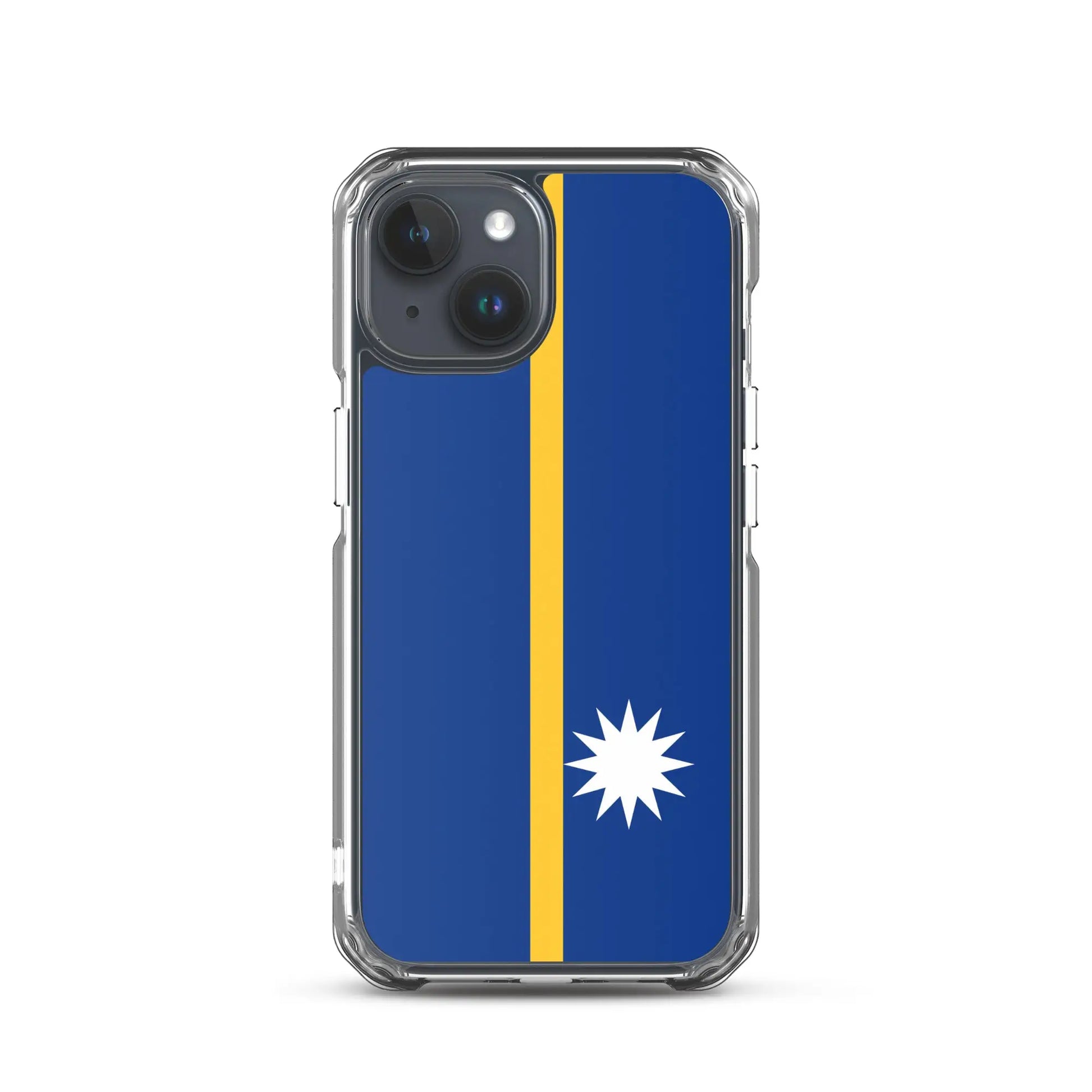 Coque Iphone Drapeau De Nauru – Étui Souple – Résistant Et Antichoc