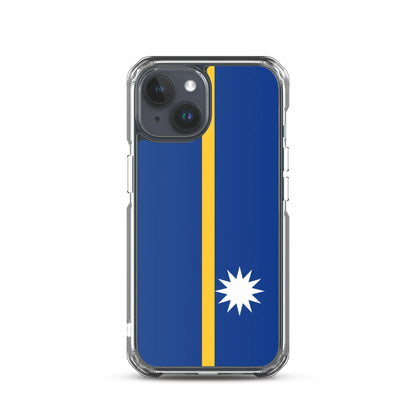 Coque Iphone Drapeau De Nauru – Étui Souple – Résistant Et Antichoc