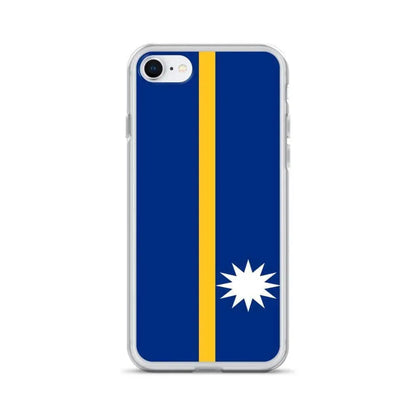 Coque Iphone Drapeau De Nauru – Étui Souple – Résistant Et Antichoc
