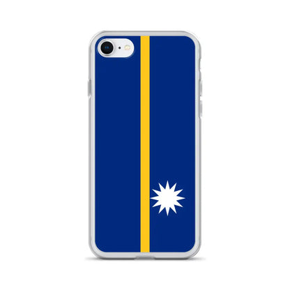 Coque Iphone Drapeau De Nauru – Étui Souple – Résistant Et Antichoc