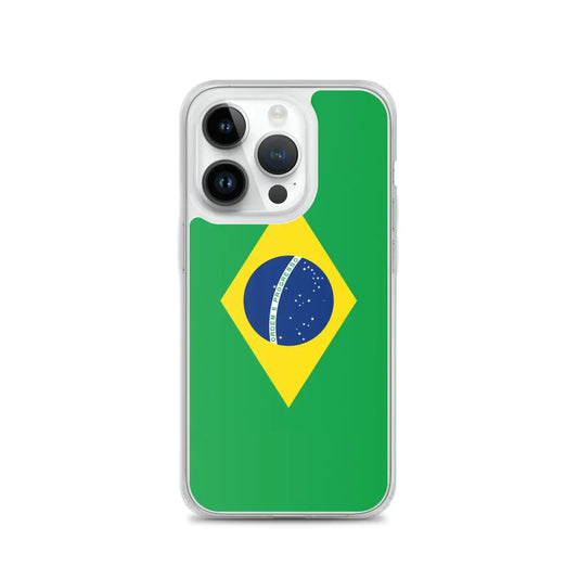 Coque Iphone Drapeau Du Brésil – Étui Souple – Résistant Et Antichoc