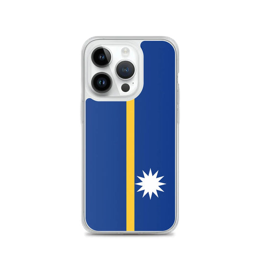 Coque Iphone Drapeau De Nauru – Étui Souple – Résistant Et Antichoc